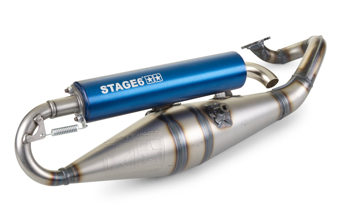 Exhaust Stage6 Pro Replica MK2 Blue Minarelli horizontal / China 2-stroke