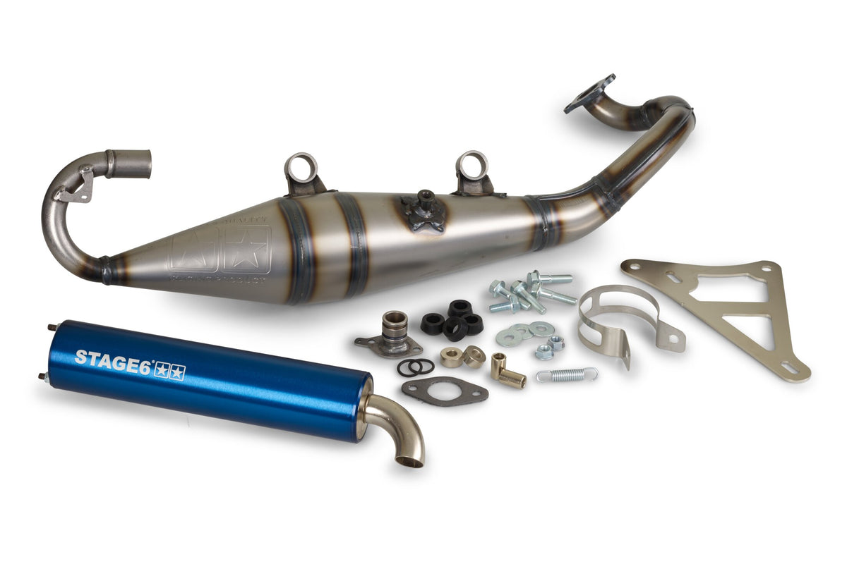 Exhaust Stage6 Pro Replica MK2 Blue Peugeot horizontal LC