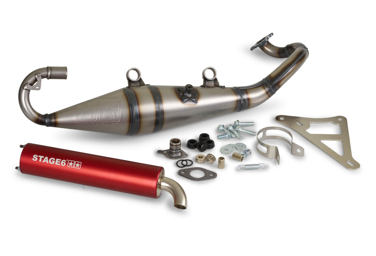 Exhaust Stage6 Pro Replica MK2 Red Peugeot horizontal LC