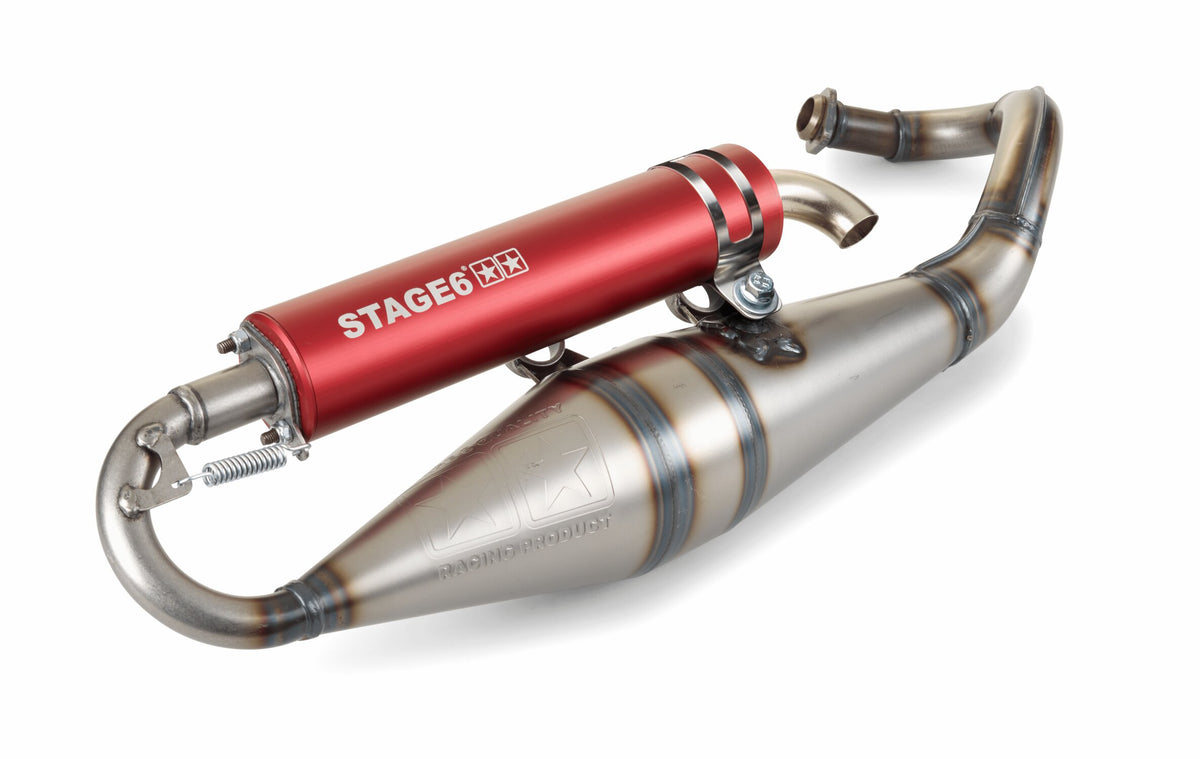 Exhaust Stage6 Pro Replica MK2 Red Piaggio