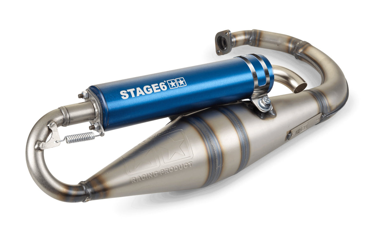 Exhaust Stage6 Pro Replica MK2 Blue Minarelli vertical