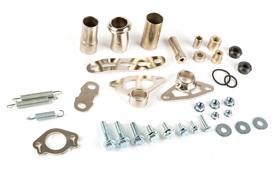 Spare Parts Kit exhaust Stage6 Streetrace high mount black Derbi / Yamaha / Beta