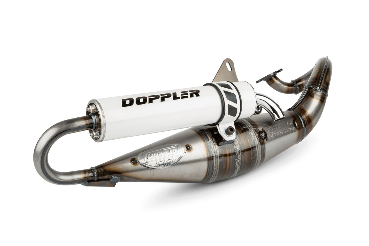 Exhaust Doppler S3R Evolution Minarelli horizontal white