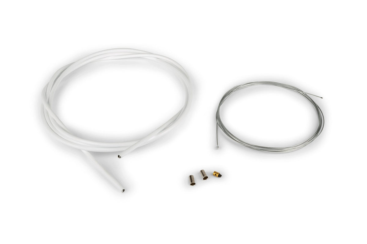 Throttle Cable Kit universal 1.2mmx2m Motoforce Racing white