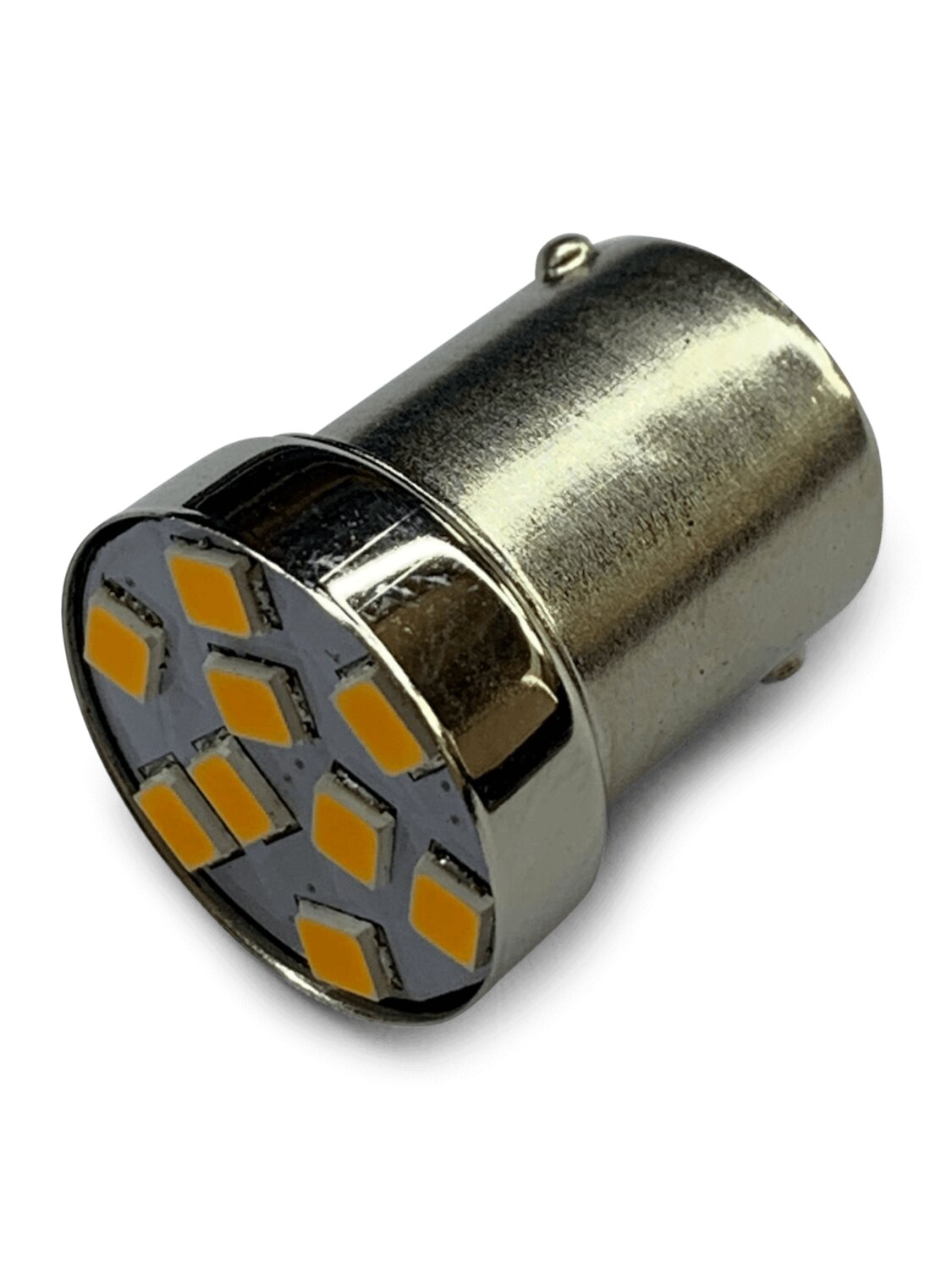LED Indicator Bulbs STR8 (x2) BA15S orange