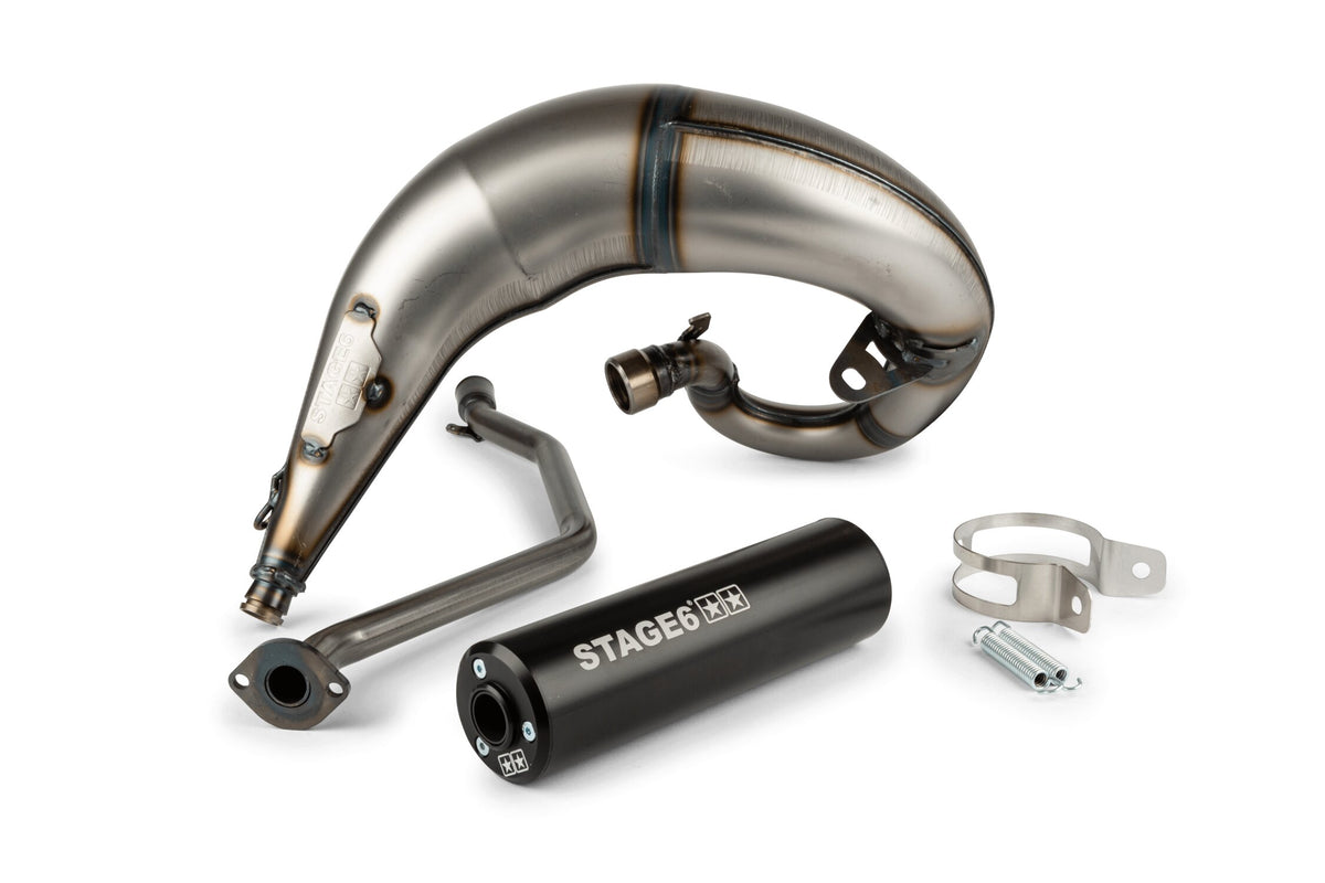Exhaust Stage6 Streetrace high mount CNC black Beta RR 2012 / HM / Vent