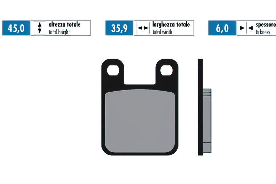 Brake Pads Polini Original Derbi / Peugeot / Rieju
