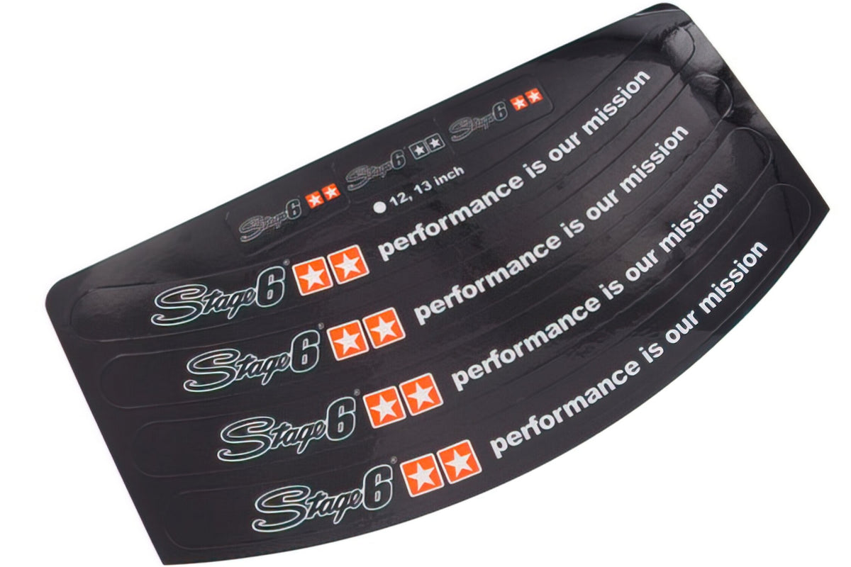 Rim Stickers Stage6 12 / 13 inch black