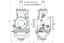 Carburetor Polini CP d=17.5mm lever choke