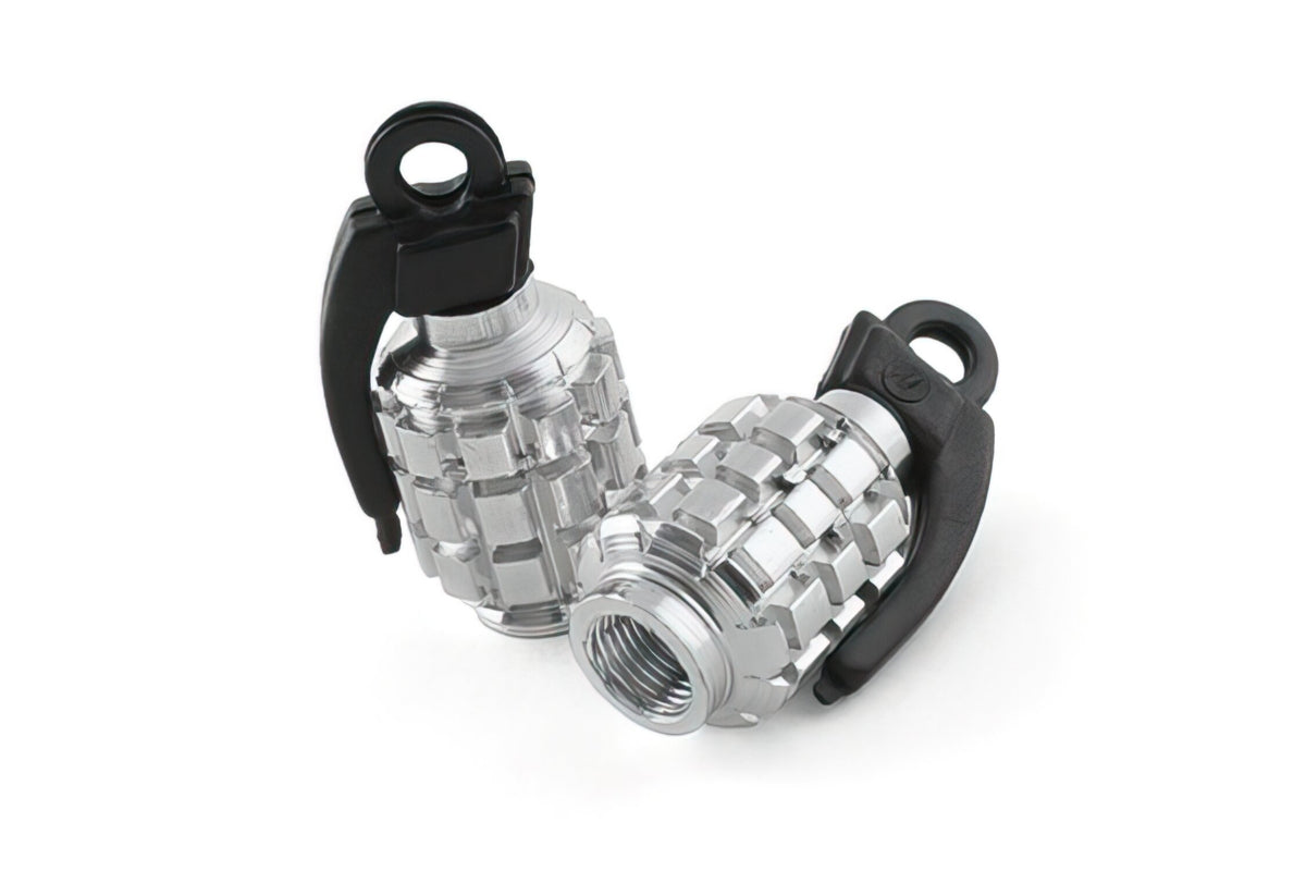 Valve Caps STR8 Grenade chrome