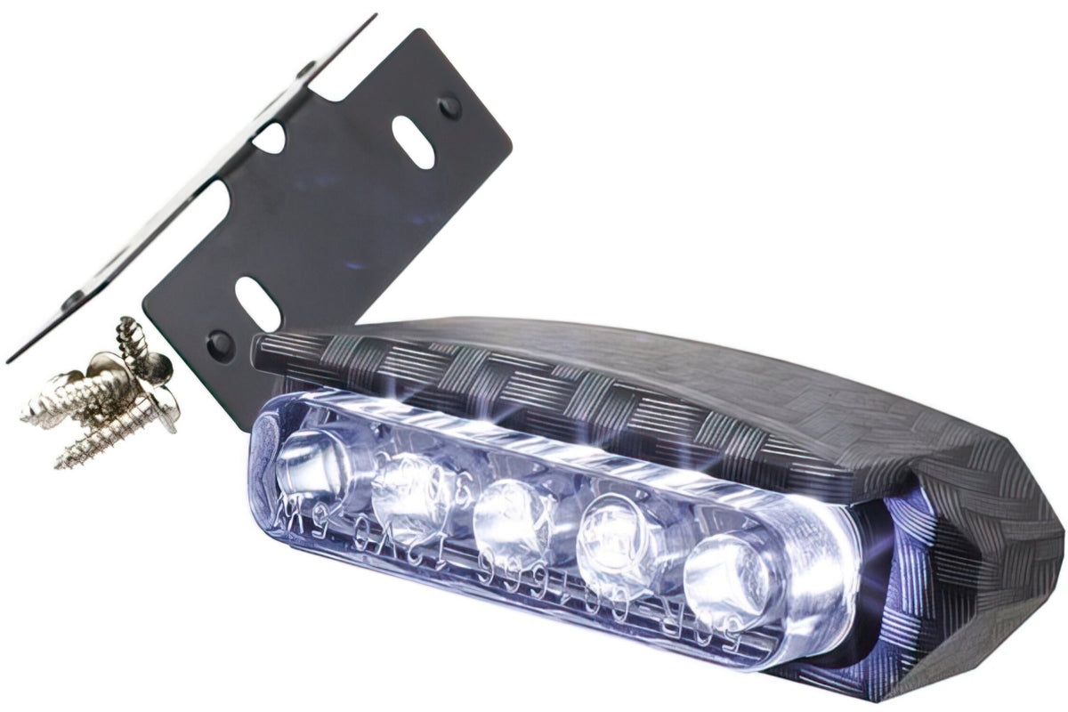 License Plate Light LED with holder carbon look