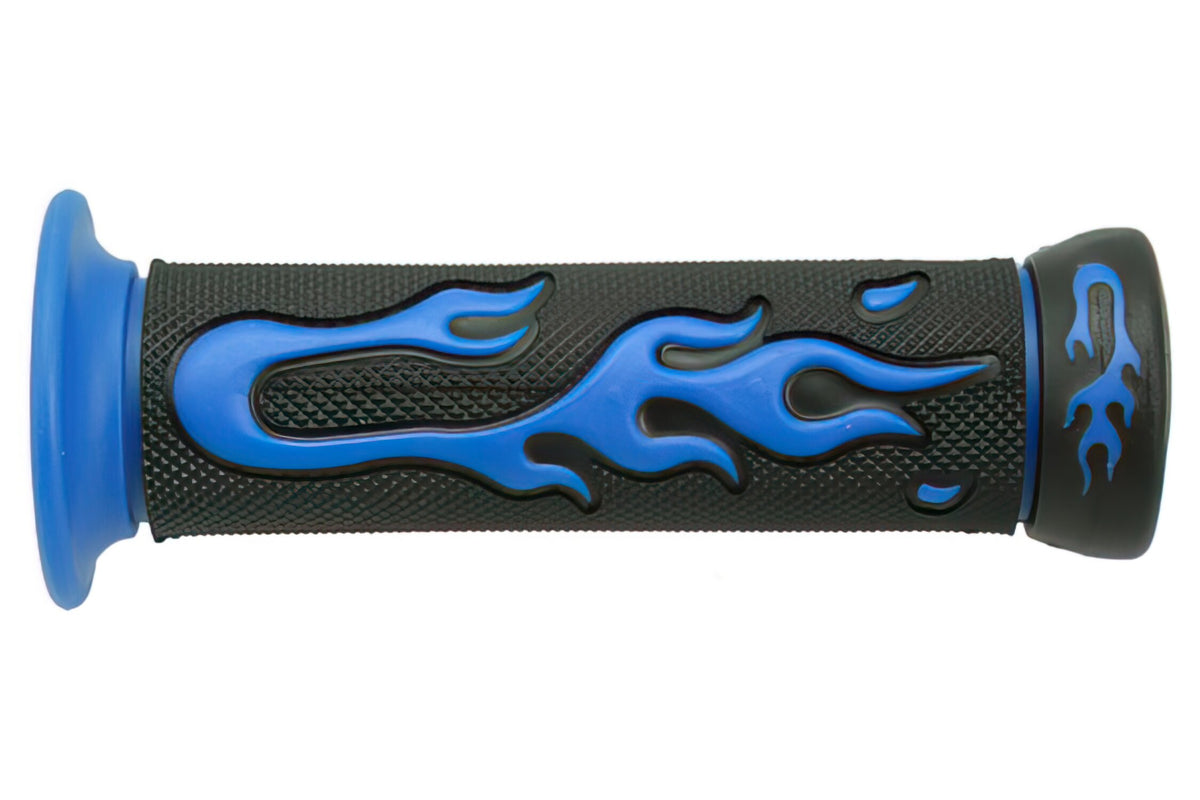 Grips STR8 FLAME black / blue