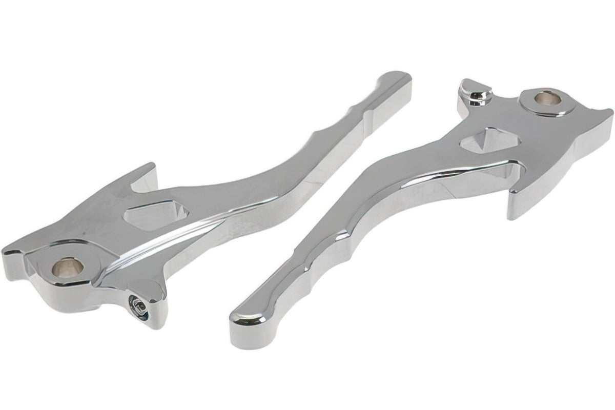 Brake Lever Set STR8 CNC Aggressive chrome Aerox up to 2012