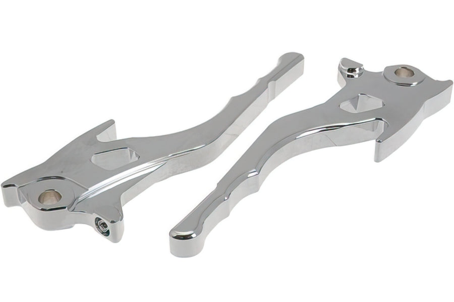 Brake Lever Set STR8 CNC Aggressive chrome Aerox up to 2012