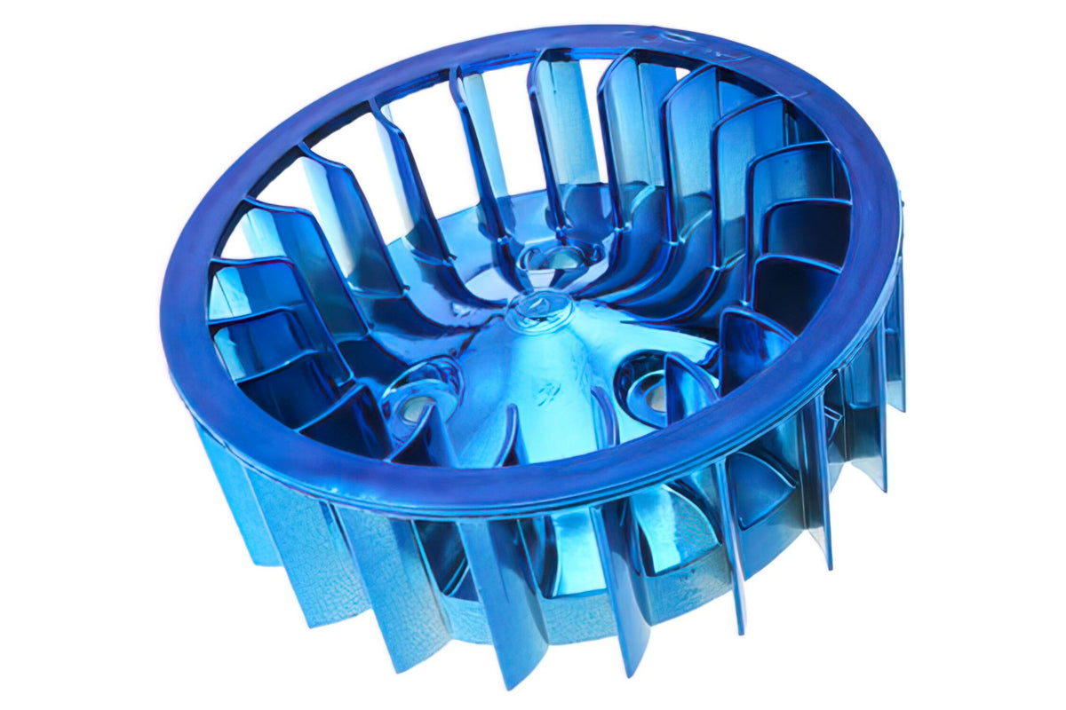 Oversize Cooling Fan STR8 Minarelli horizontal AC blue