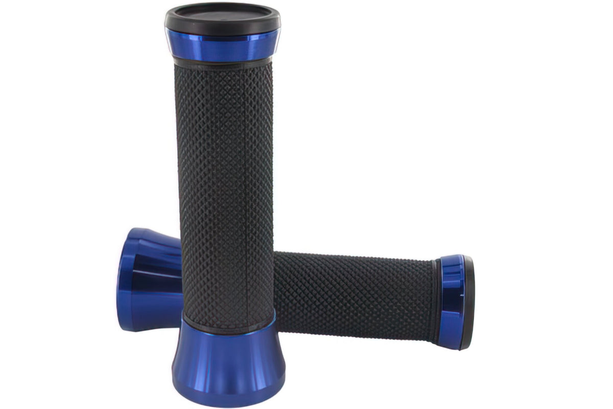 Grips STR8 CNC black / blue
