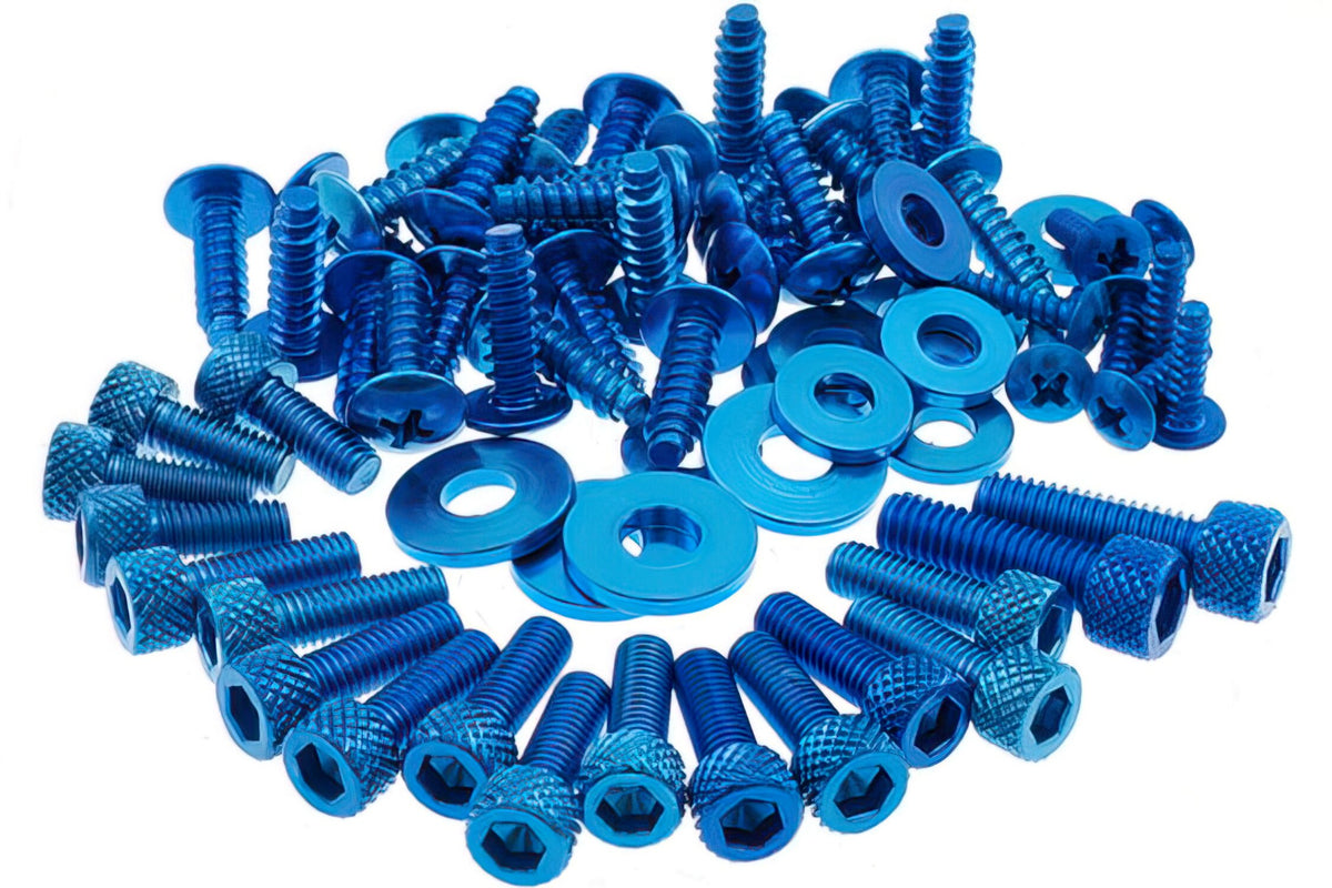 Fairing Screws STR8 Yamaha Aerox blue