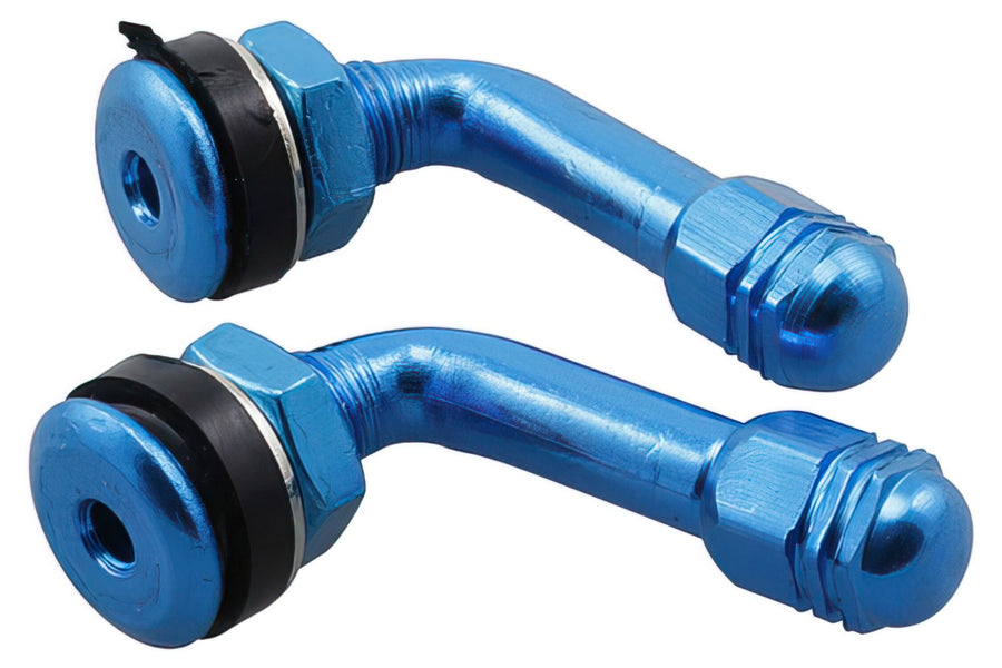 Tire Valves STR8 90° angle blue
