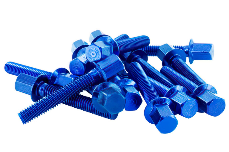 Variator Cover Dress-Up Screws STR8 Piaggio blue