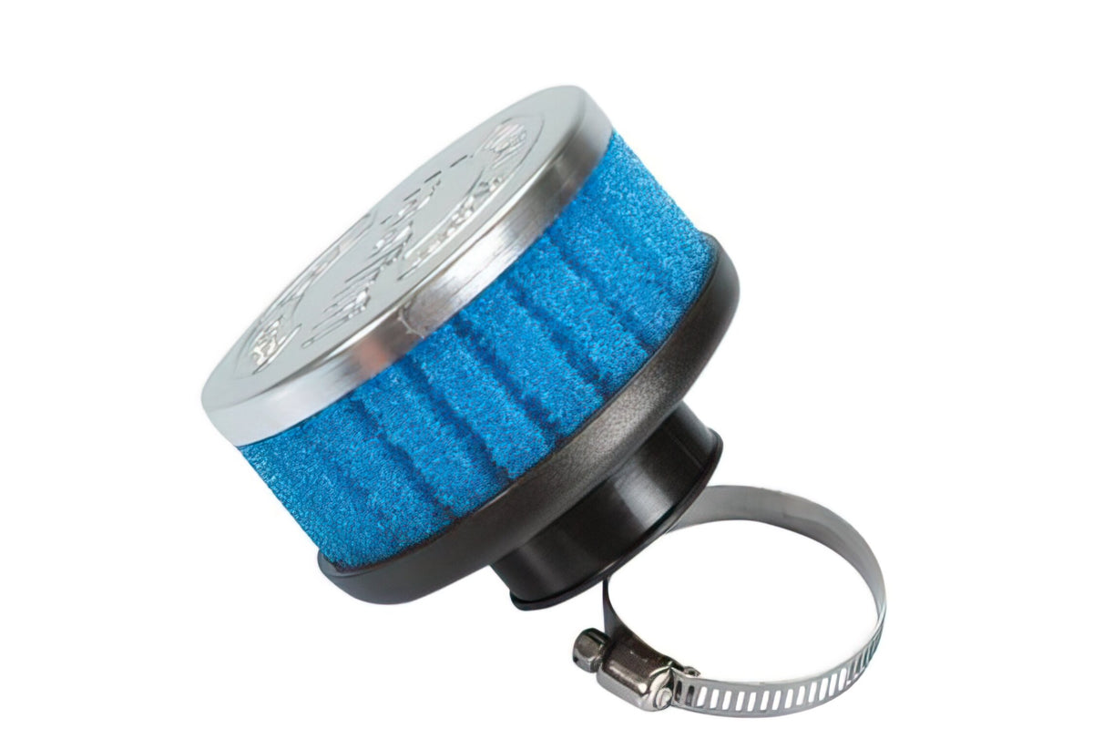 Air Filter Polini short straight 37/38mm PHBG/PHBL blue
