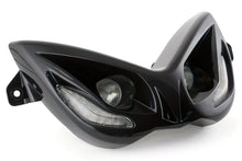 Twin Headlight STR8 EVO 2 blue LEDs Yamaha Aerox black