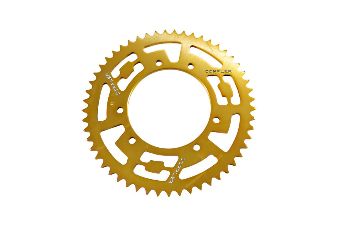 Rear Sprocket 53T - 420 Doppler alu CNC gold Rieju MRT