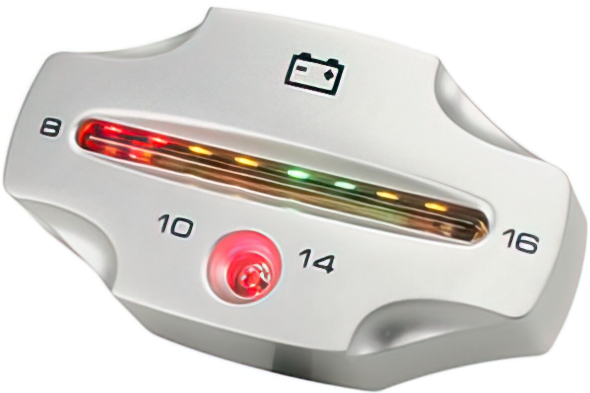 Voltmeter LED Koso silver