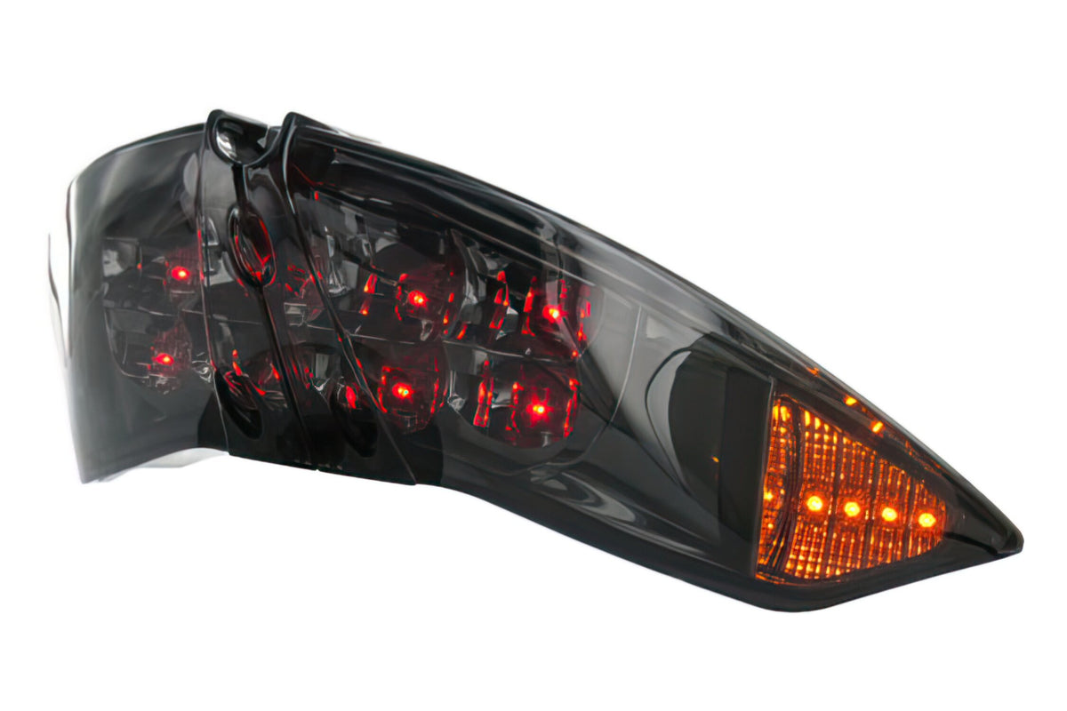 LED Tail Light STR8 w. indicators Black Line Peugeot Jetforce