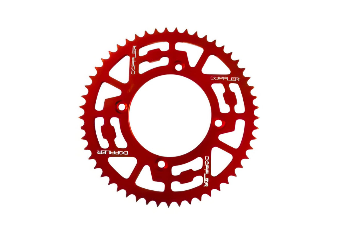 Rear Sprocket 53T - 428 Doppler CNC alu red Beta RR