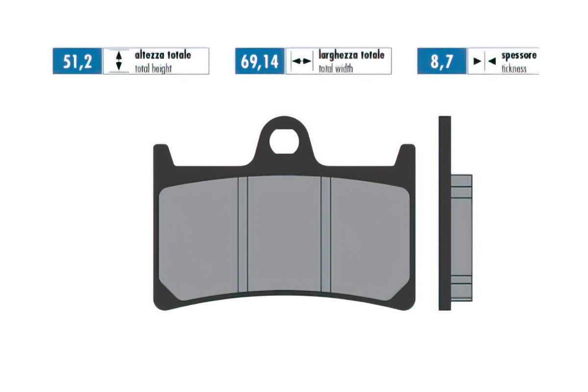 Brake Pads Polini Original Yamaha Tmax 560