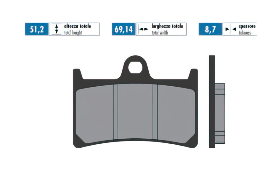 Brake Pads Polini Original Yamaha Tmax 560