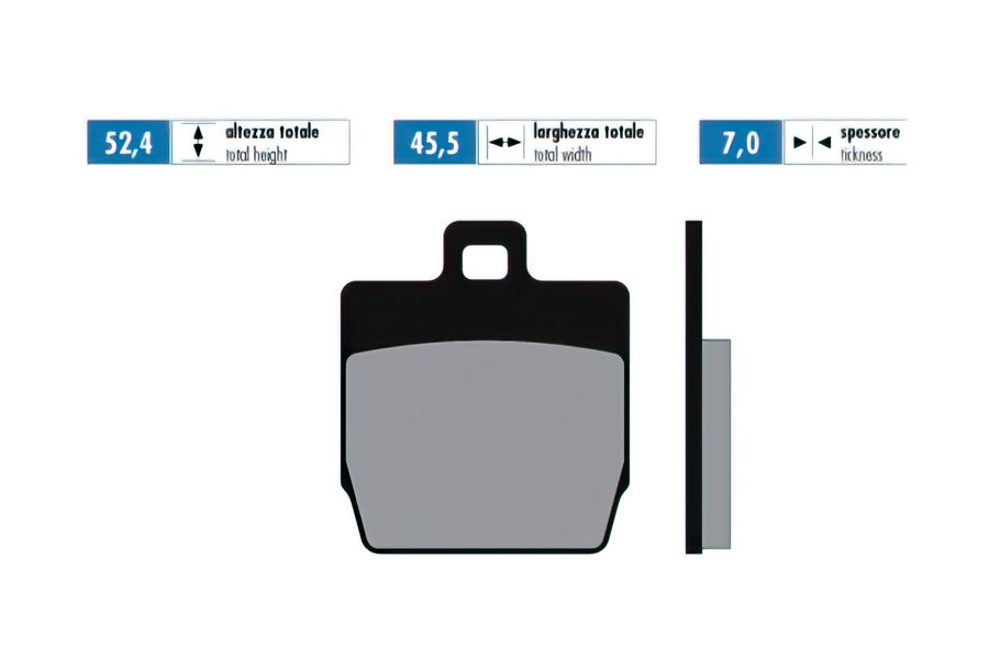 Brake Pads Polini Original Yamaha Aerox (rear) / Slider (front)