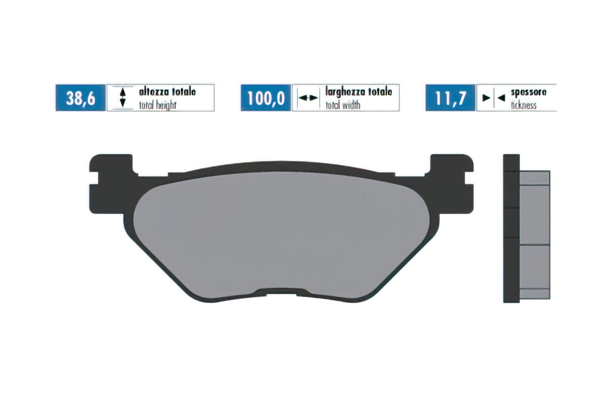 Brake Pads Polini Original Yamaha Tmax 500 before 2004 / 560