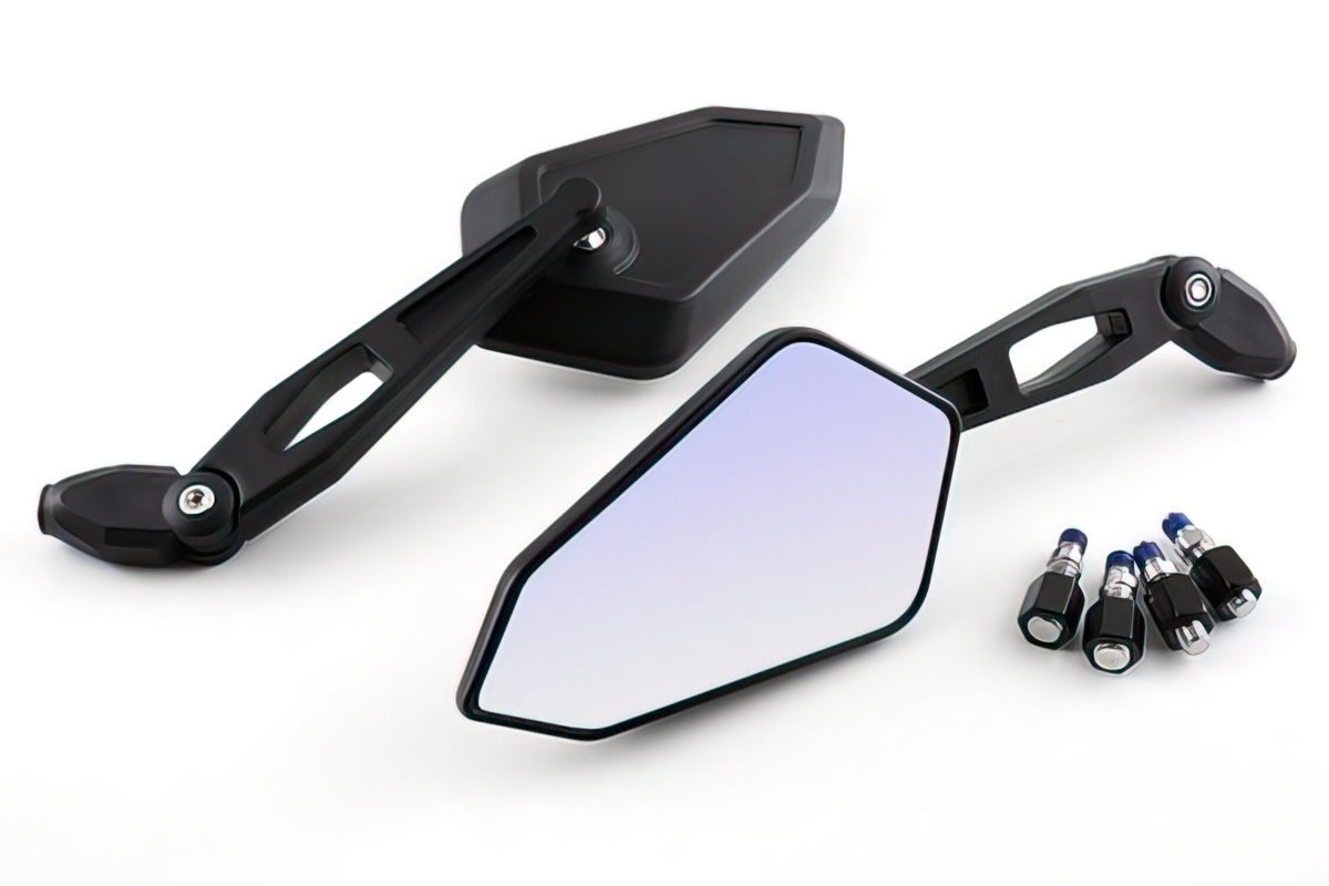 Mirror Set STR8 Street with M8-/M10 adapter black