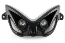 Twin Headlight STR8 EVO 2 blue LEDs Yamaha Aerox black