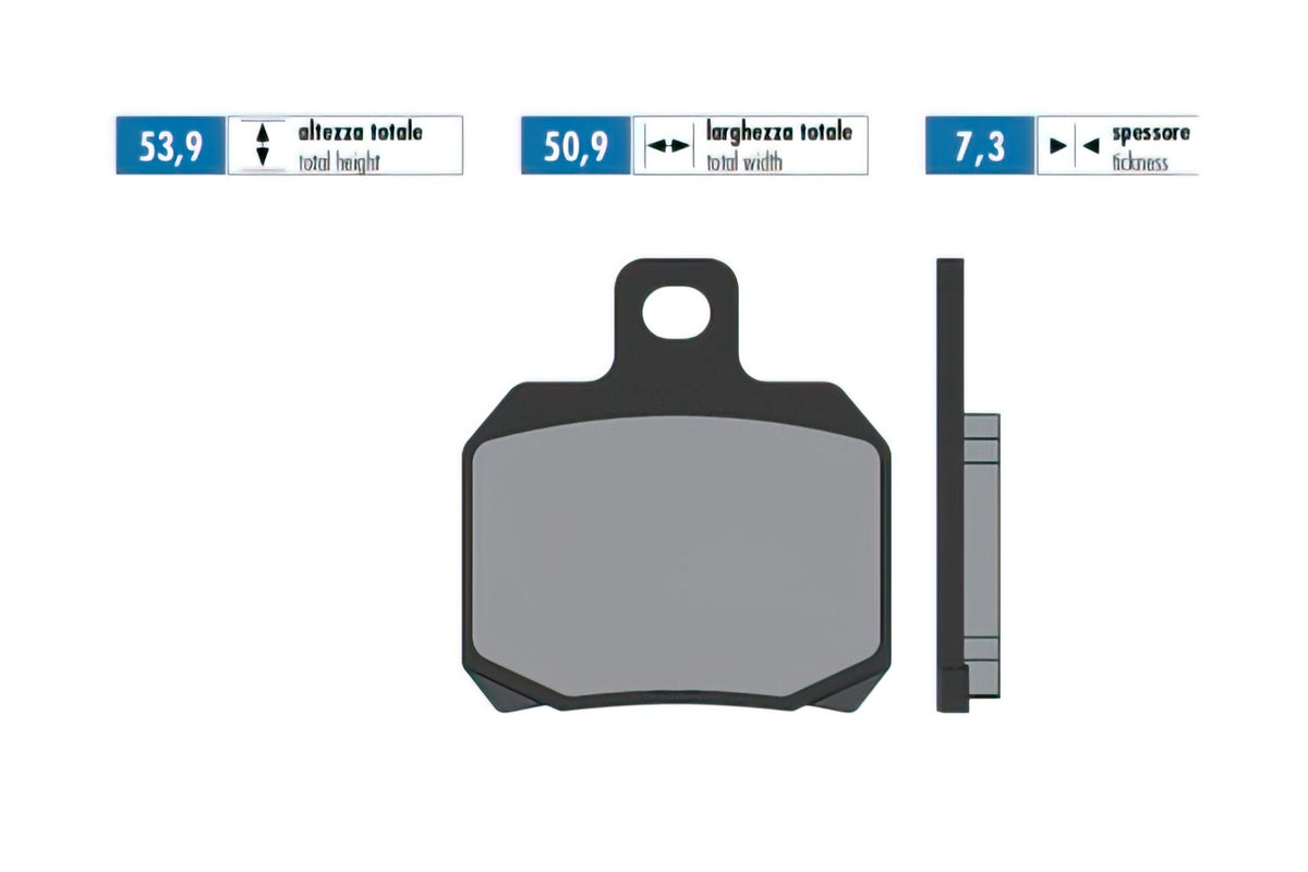 Brake Pads Polini sintered Peugeot Speedfight