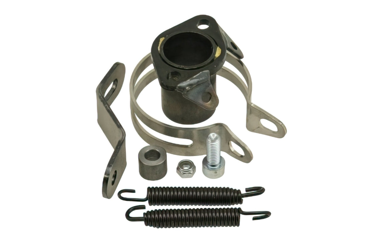 Exhaust Bracket + Clamp VOCA Racing Carbone 80cc Derbi Senda