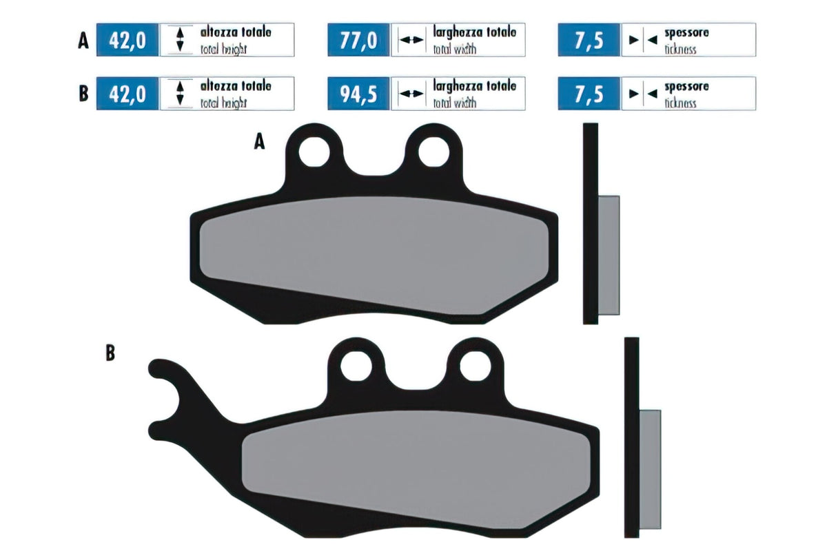 Brake Pads Polini Original Piaggio (Grimeca)
