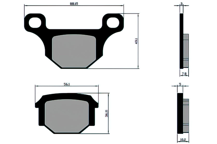 Brake Pads Polini Original Rieju MRT