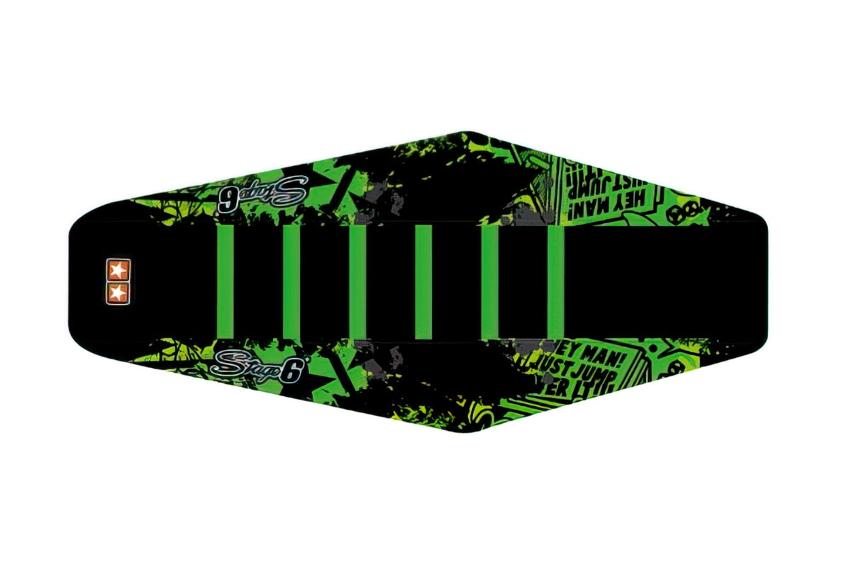 Seat Cover Sherco SM-R 50 after 2013 Stage6 Full Covering green / black