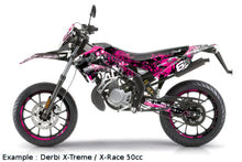 Seat Cover Derbi Senda 2000 - 2010 Stage6 Full Covering pink / black
