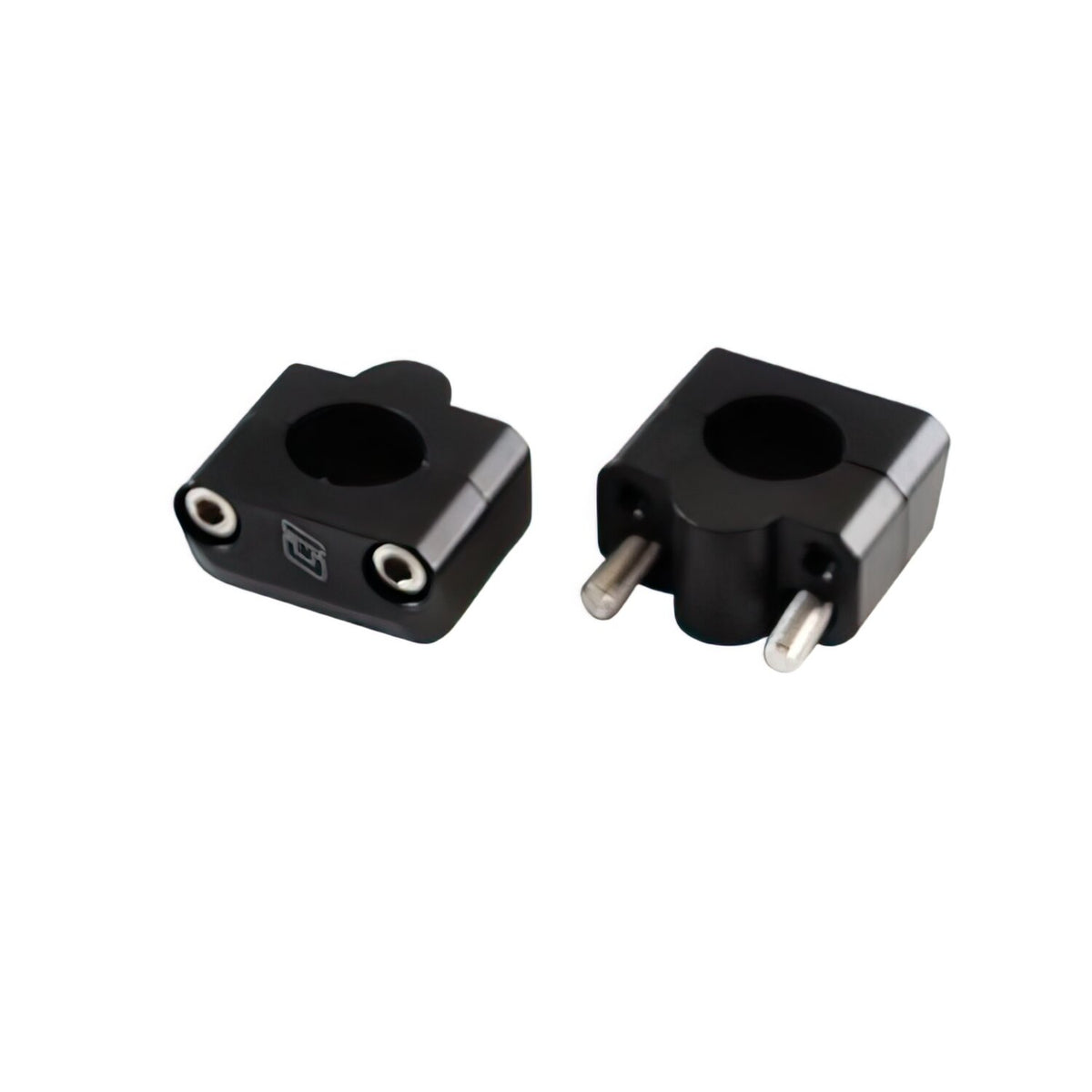 Handlebar Clamps alu D.28,6mm Doppler black