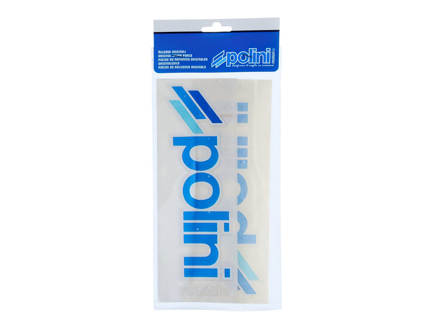 Stickers (x2) Polini 23x8cm white / blue