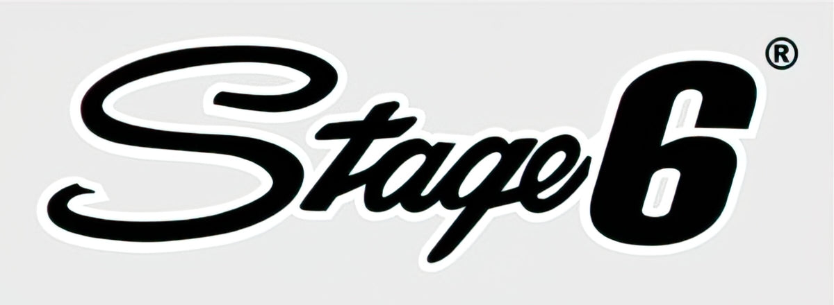 Sticker Stage6 logo 20x6cm black