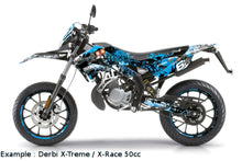 Seat Cover Derbi Senda 2000 - 2010 Stage6 Full Covering blue / black