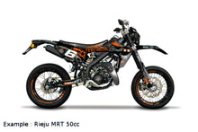 Seat Cover Stage6 Full Covering orange - white Sherco 50cc before 2006