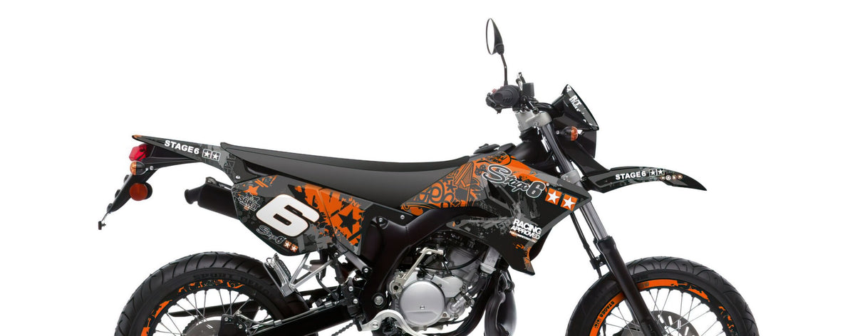 Graphics Kit Yamaha DT 50 Stage6 orange / black