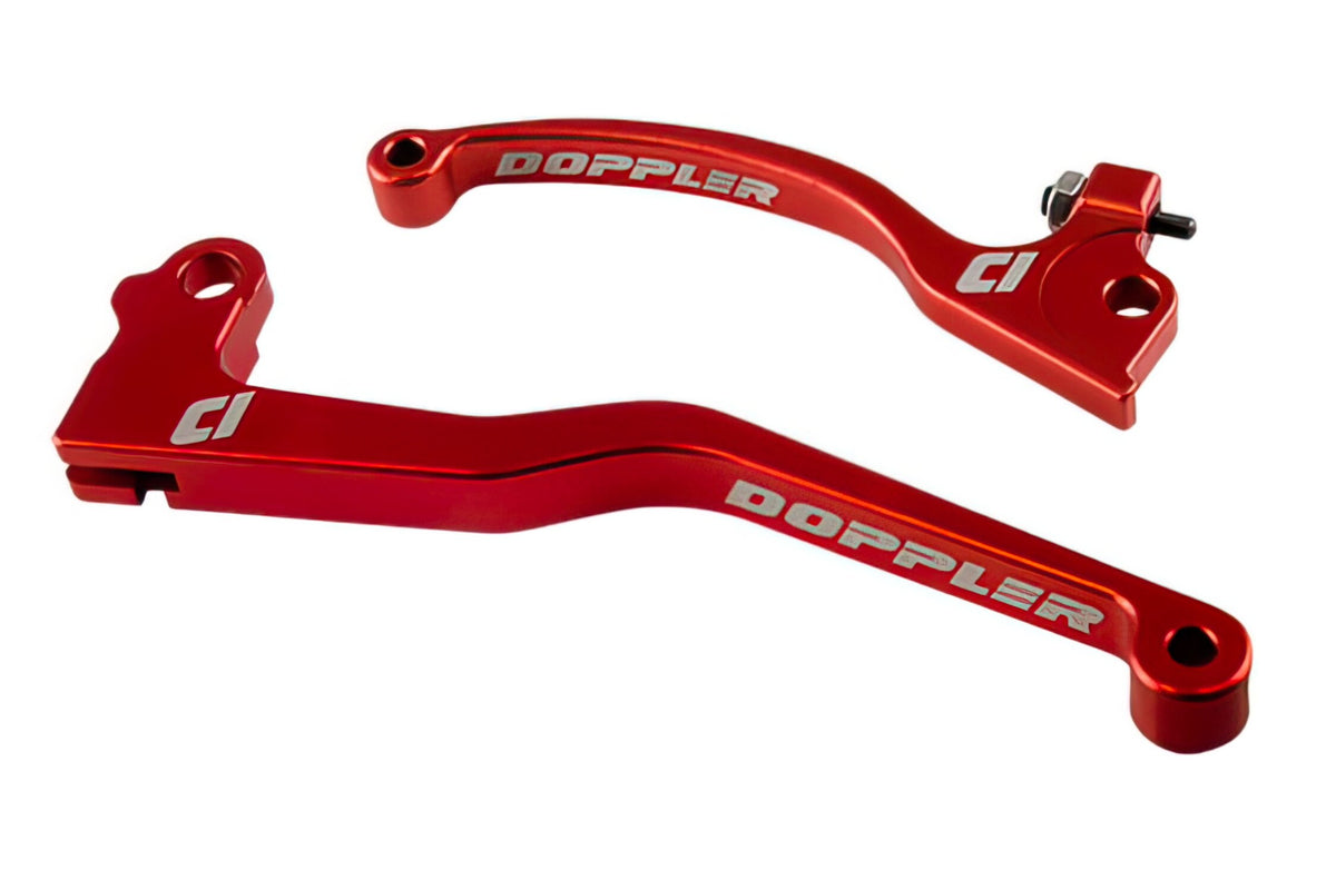 Lever Set Doppler CNC red (AJP) Rieju MRT long clutch lever