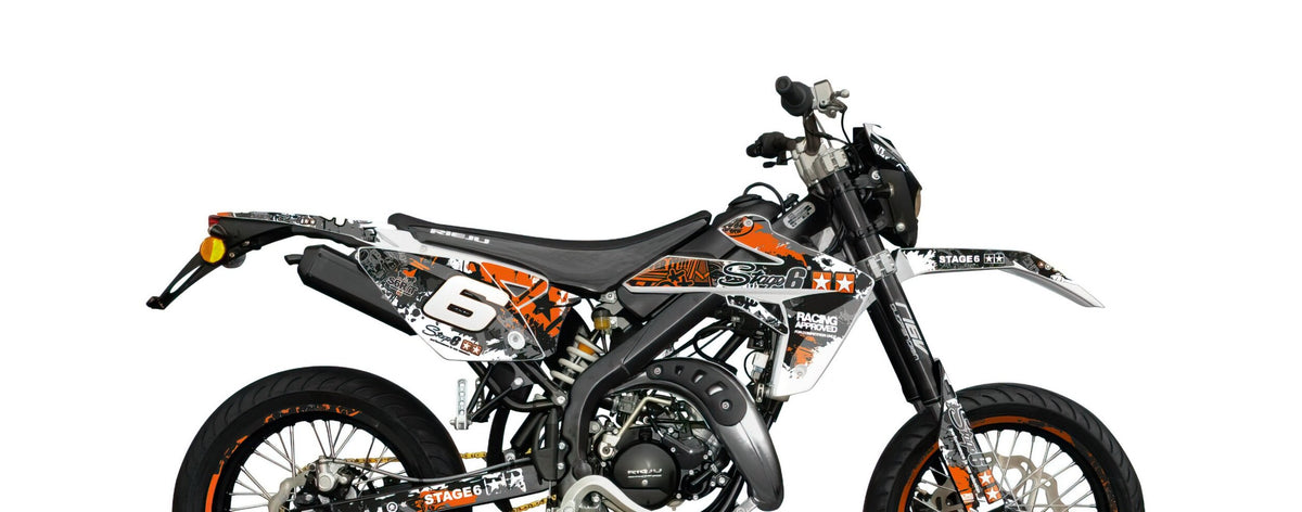 Graphics Kit Rieju MRT 2009 - 2021 Stage6 orange / white
