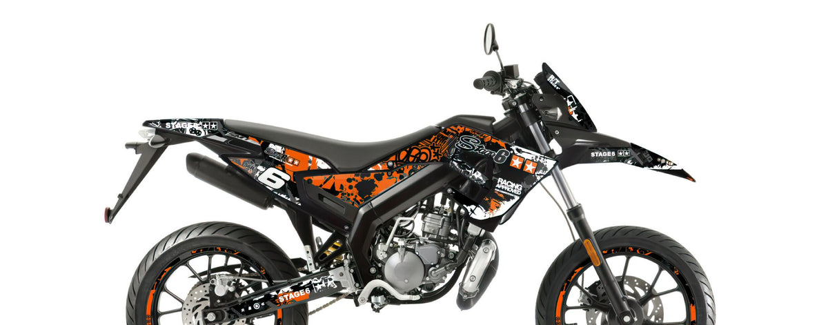 Graphics Kit Derbi Xtreme 2018 - 2020 orange / white